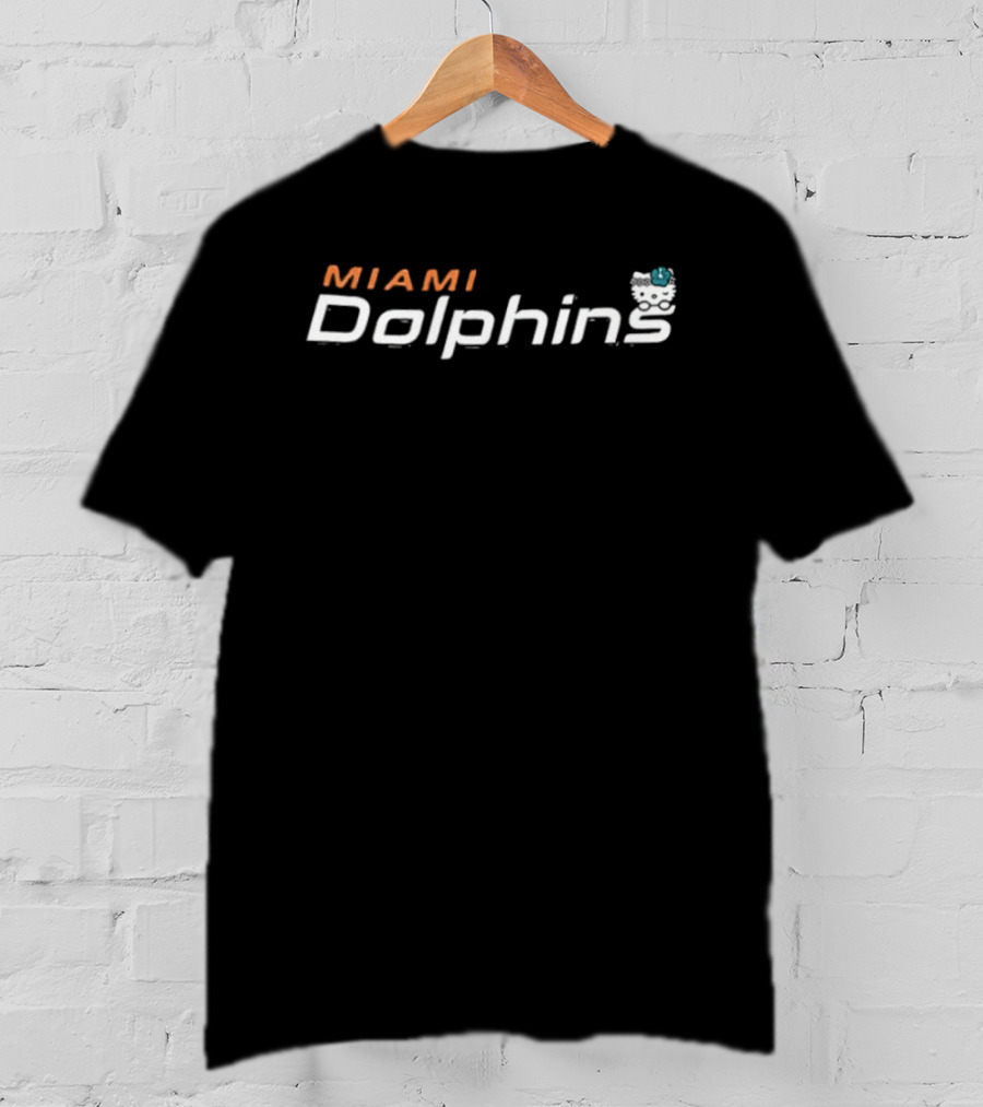 Miami Dolphins Hello Kitty Collaboration Two Sided T-Shirt