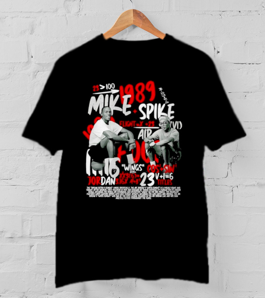 1989 Mike Spike Air Mars 100 Points 23 Wins 1.16 DAN Horsepower Basketball T-Shirt
