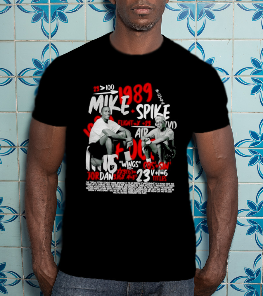 1989 Mike Spike Air Mars 100 Points 23 Wins 1.16 DAN Horsepower Basketball T-Shirt