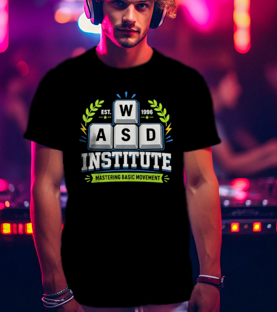 WASD Institute Est 1996 Mastering Basic Movement Keyboard Keys T-Shirt