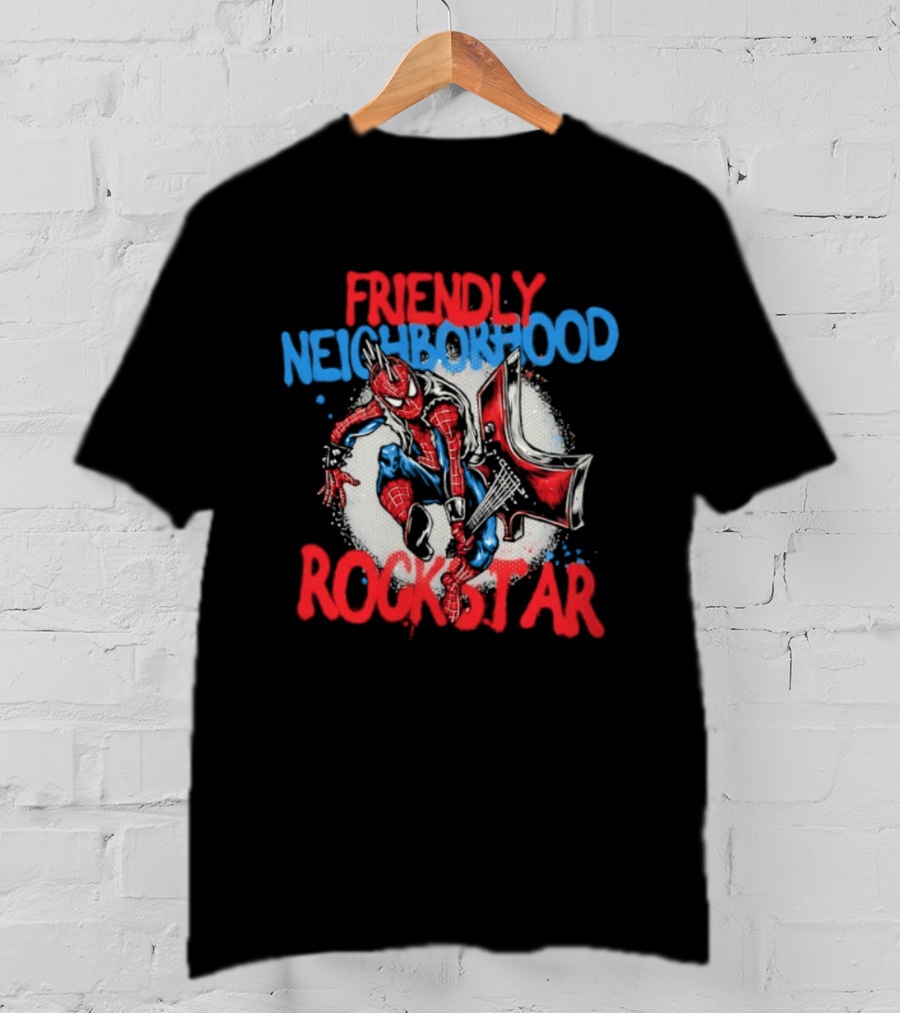 Friendly Neighborhood Rockstar Spider Man Marvel Comics T-Shirt