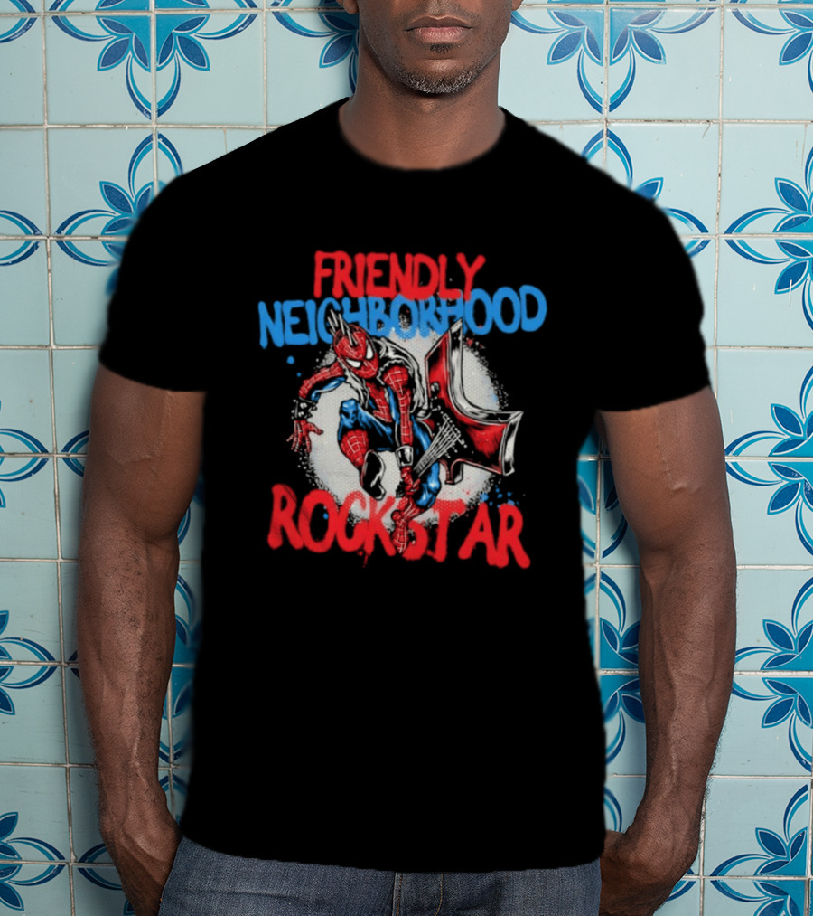 Friendly Neighborhood Rockstar Spider Man Marvel Comics T-Shirt