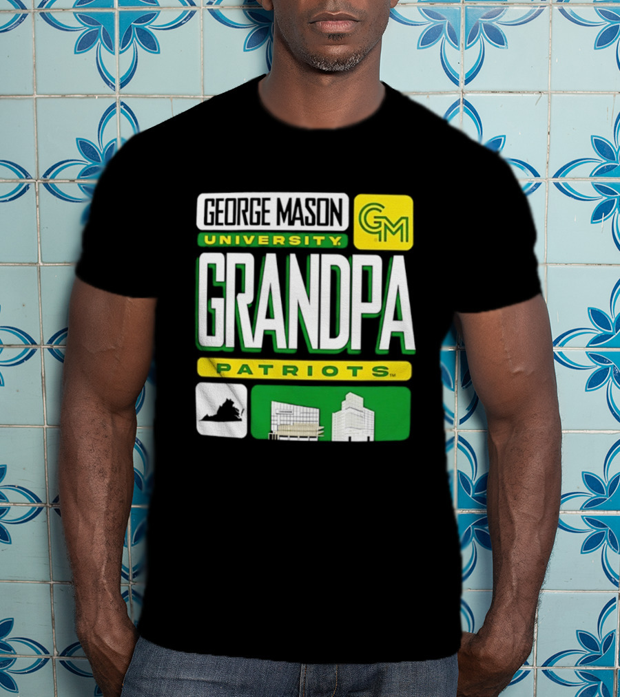 George Mason University Grandpa Patriots GM University T-Shirt