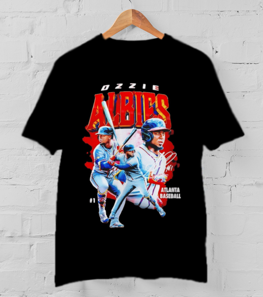 Ozzie Albies Atlanta Baseball 01 2026 MLB Collage T-Shirt
