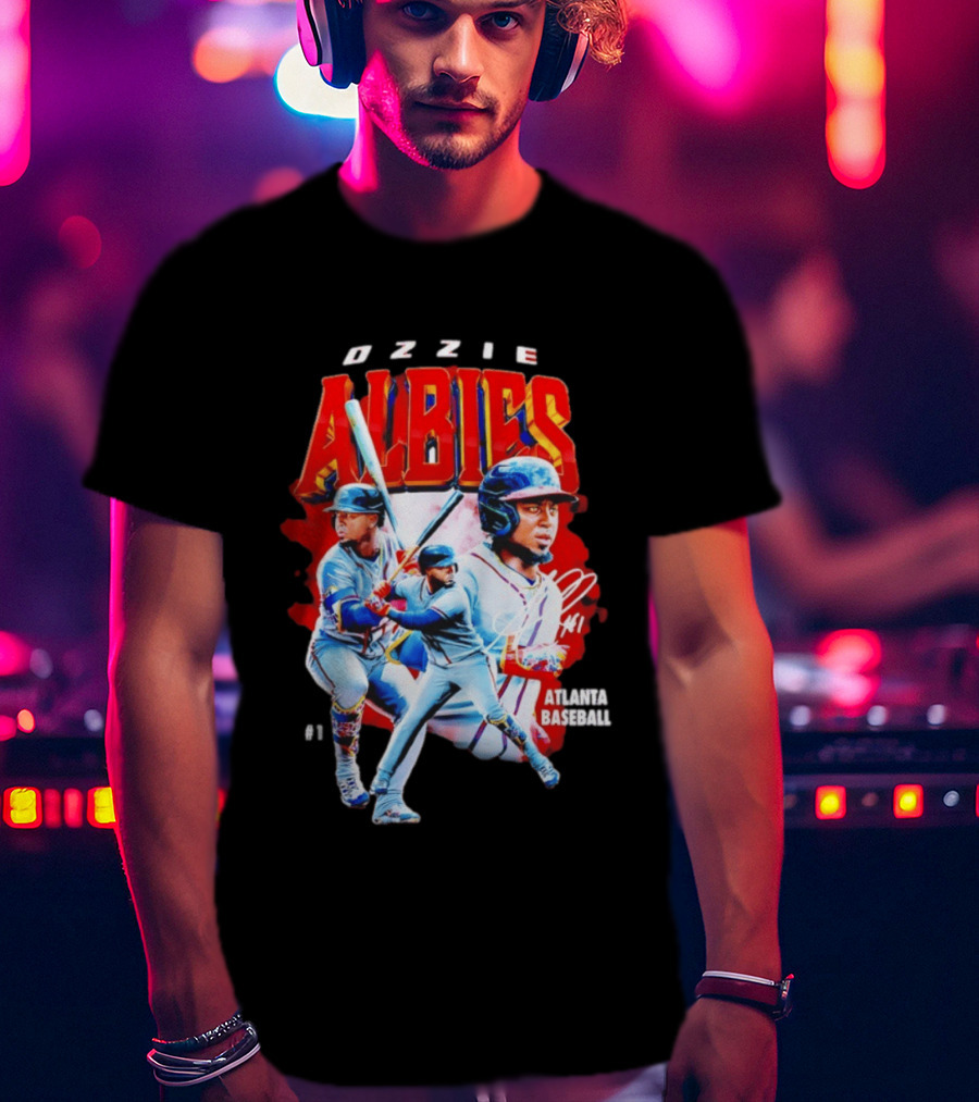 Ozzie Albies Atlanta Baseball 01 2026 MLB Collage T-Shirt
