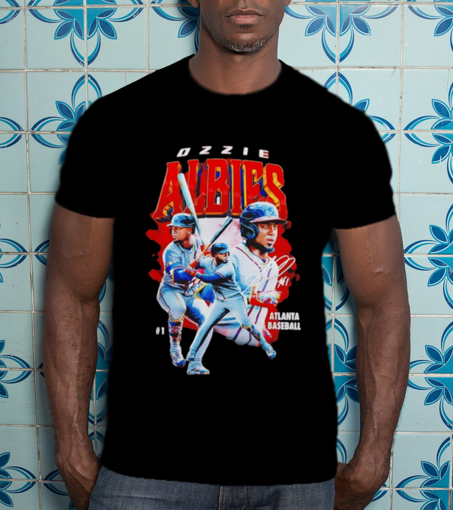 Ozzie Albies Atlanta Baseball 01 2026 MLB Collage T-Shirt