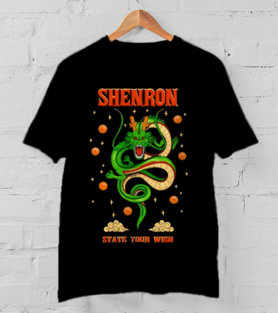 Shenron State Your Wish Dragon Ball Z Dragon Balls Anime T-Shirt