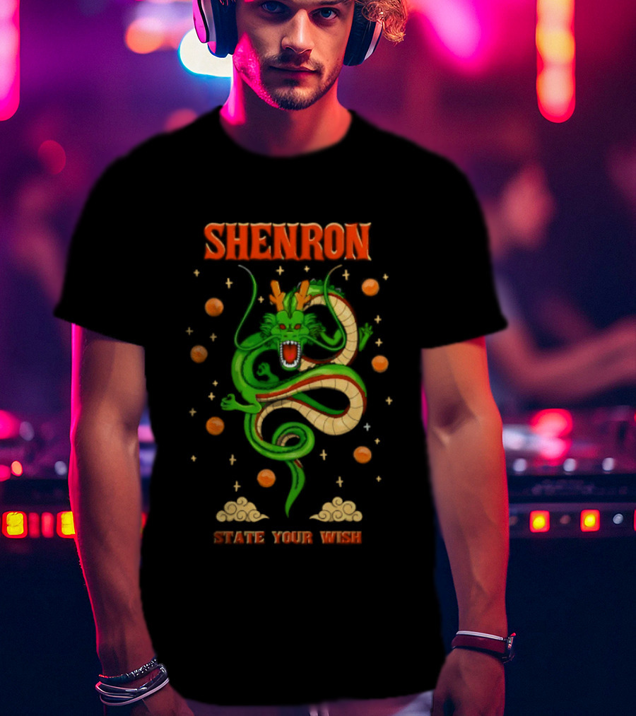 Shenron State Your Wish Dragon Ball Z Dragon Balls Anime T-Shirt