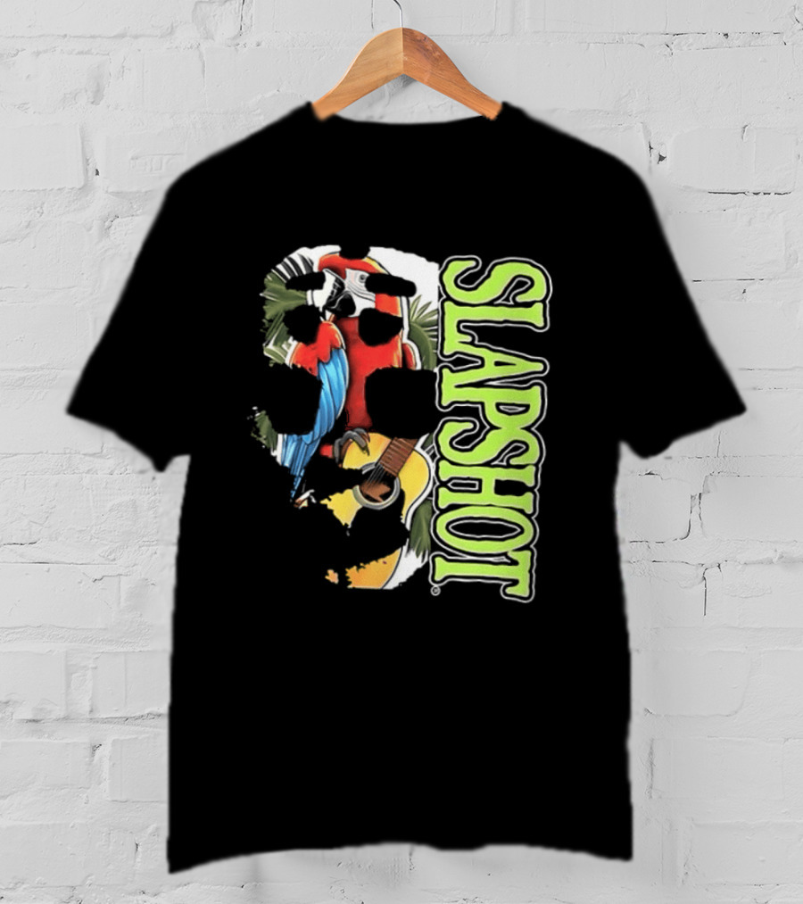 SLAPSHOT Parrot Wasting Away Boston Massachusetts 1985 2026 Two Sided T-Shirt