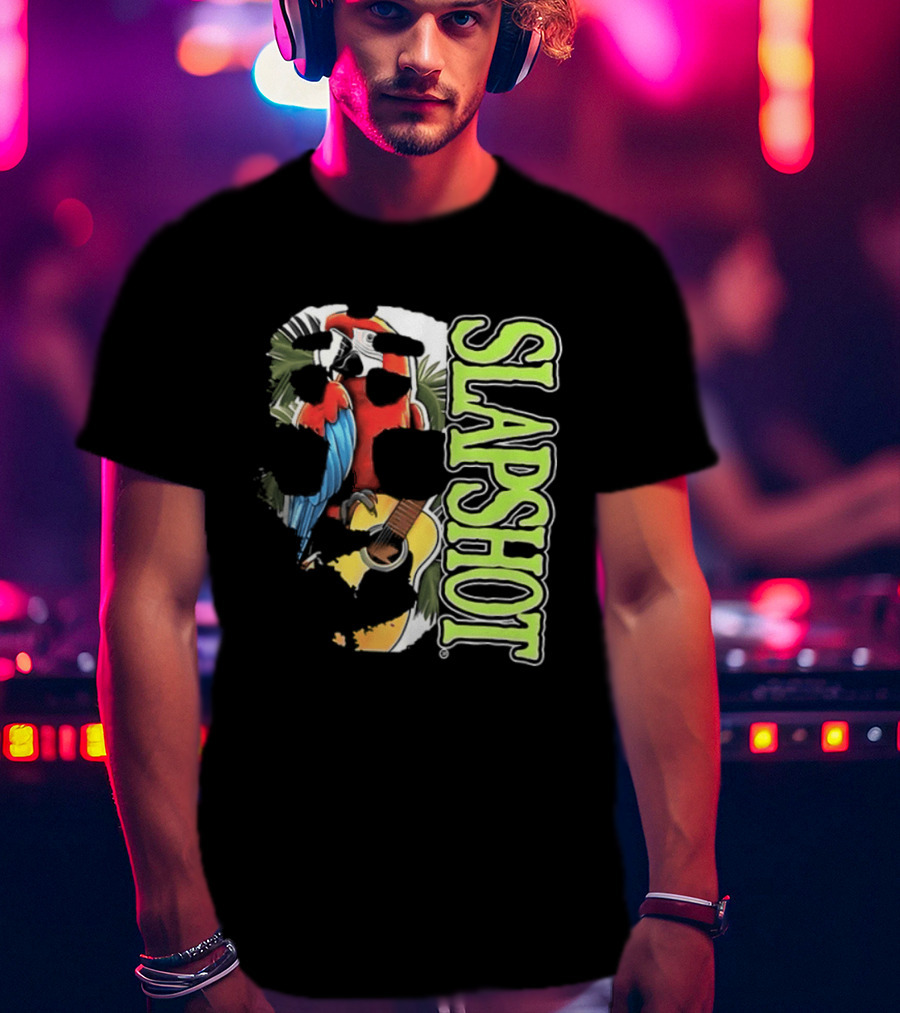 SLAPSHOT Parrot Wasting Away Boston Massachusetts 1985 2026 Two Sided T-Shirt