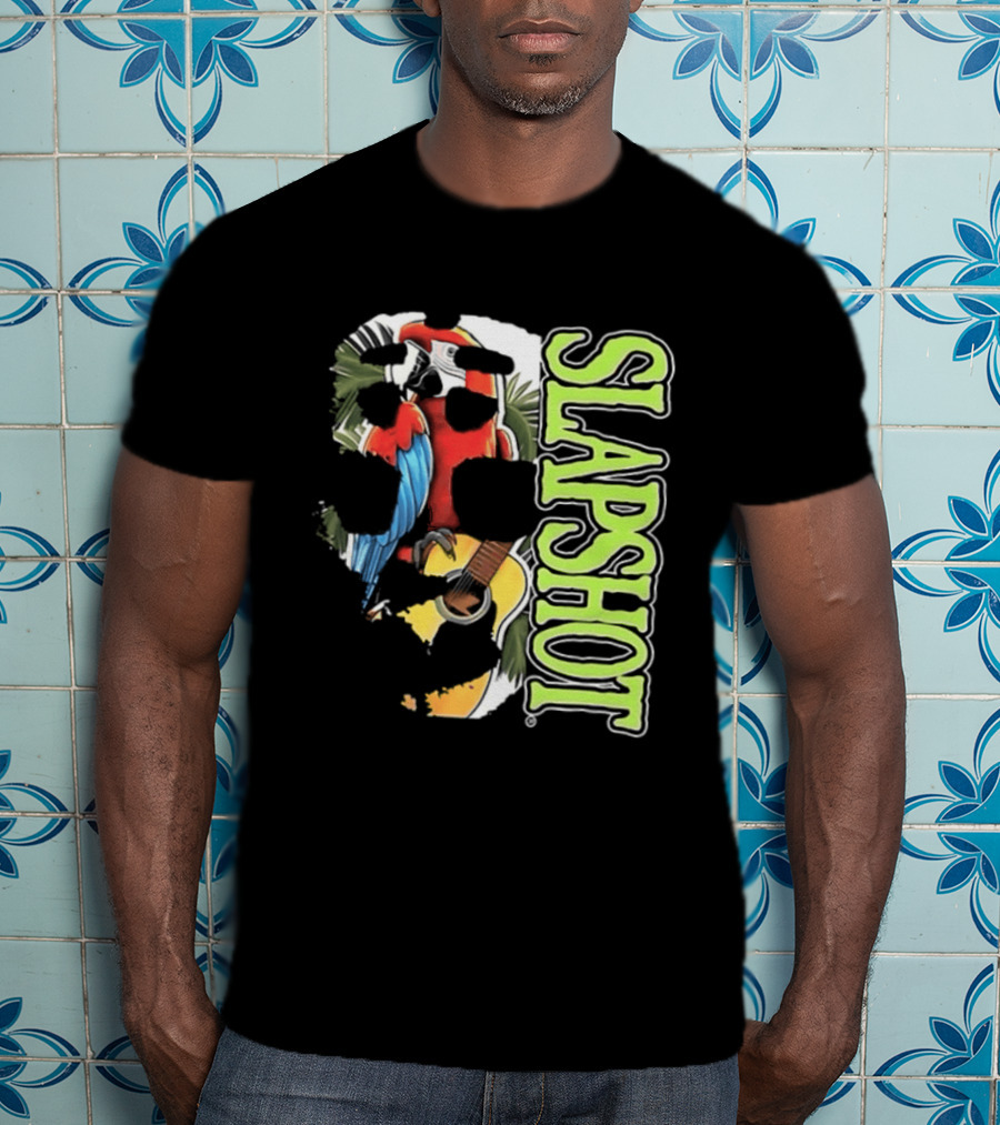 SLAPSHOT Parrot Wasting Away Boston Massachusetts 1985 2026 Two Sided T-Shirt