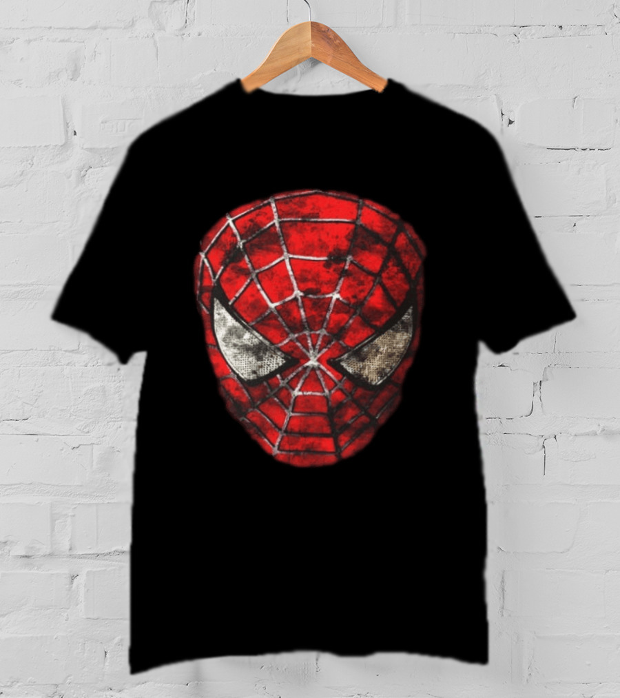 Spider Man 2 With Great Power Comes Great Responsibility Two Sided Iconic Mask T-Shirt