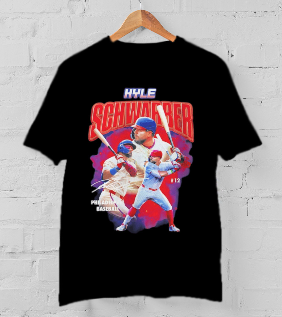 Kyle Schwarber Phillies Baseball #12 Collage 2026 T-Shirt