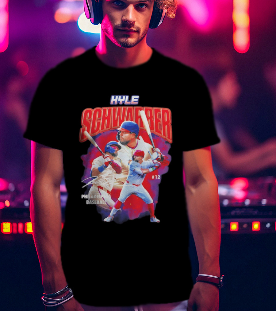 Kyle Schwarber Phillies Baseball #12 Collage 2026 T-Shirt