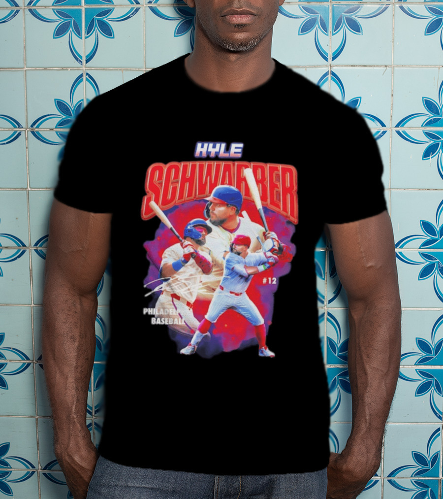 Kyle Schwarber Phillies Baseball #12 Collage 2026 T-Shirt