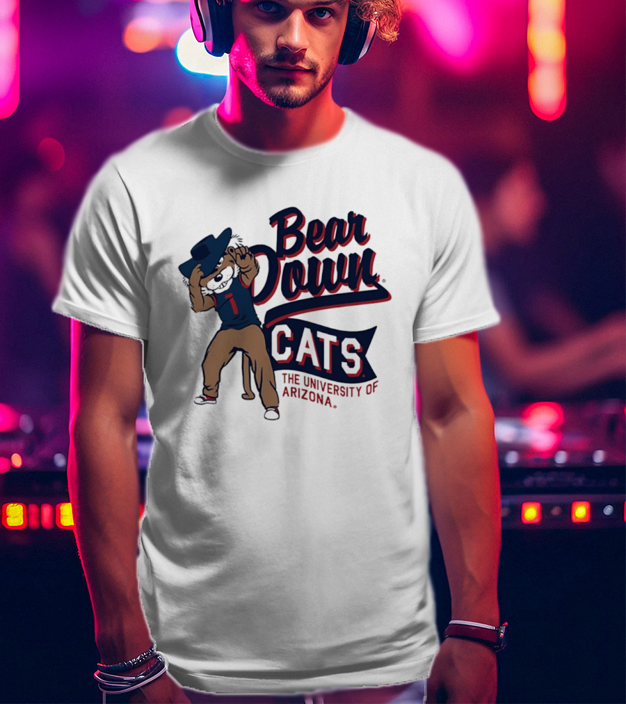 Bear Down Cats University Of Arizona Wildcat Spirit T-Shirt