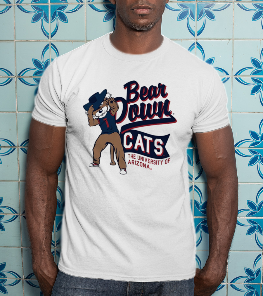 Bear Down Cats University Of Arizona Wildcat Spirit T-Shirt