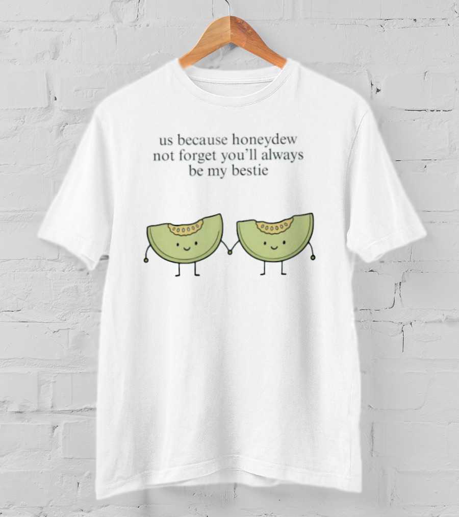 Us Because Honeydew Not Forget You'll Always Be My Bestie Melon Friendship T-Shirt