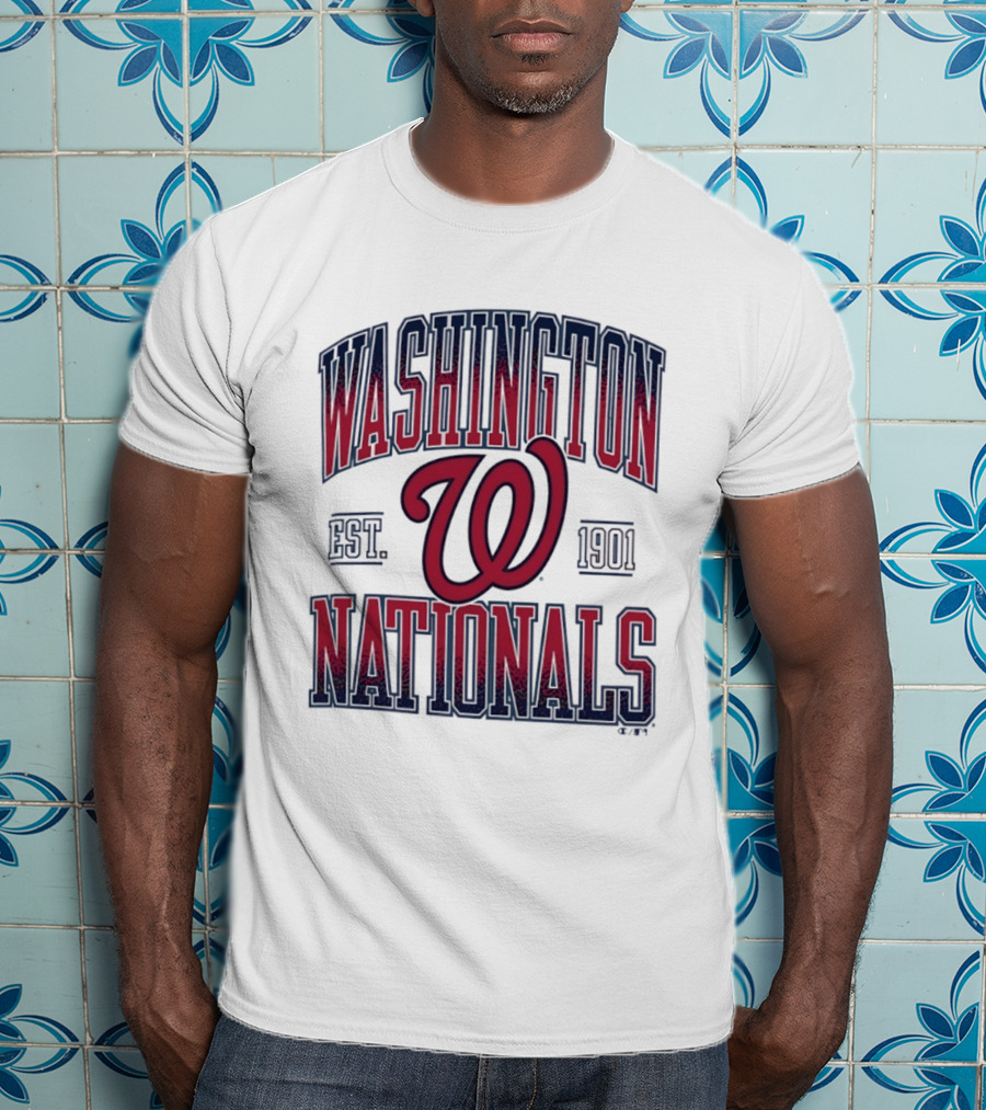 Washington Nationals Est 1901 MLB Baseball Vintage Red T-Shirt