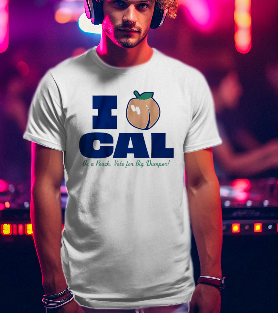 I Love Cal Peach Vote For Big Dumper Cal Raleigh T-Shirt