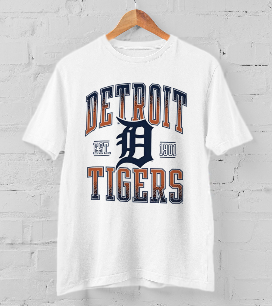 Detroit Tigers Est 1901 MLB Baseball T-Shirt