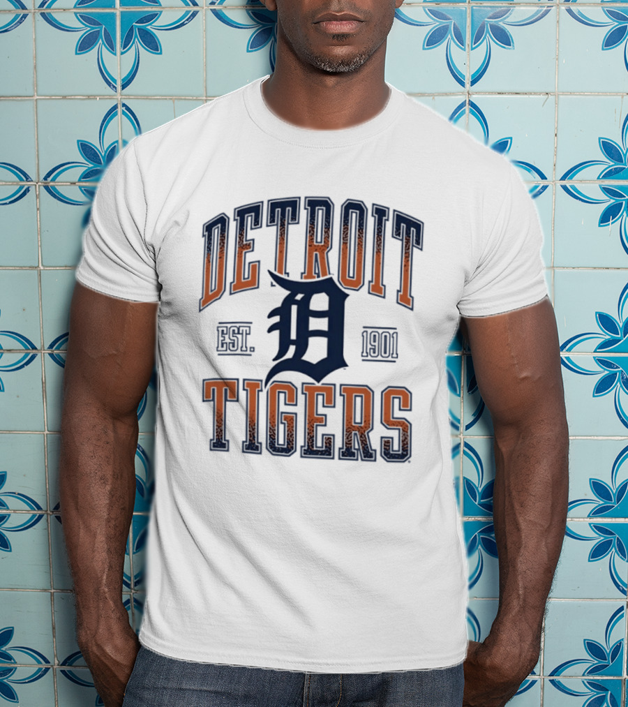 Detroit Tigers Est 1901 MLB Baseball T-Shirt