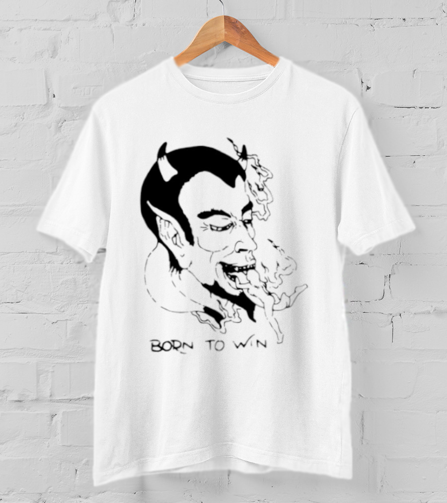 Devil Eating Person Born To Win T-Shirt