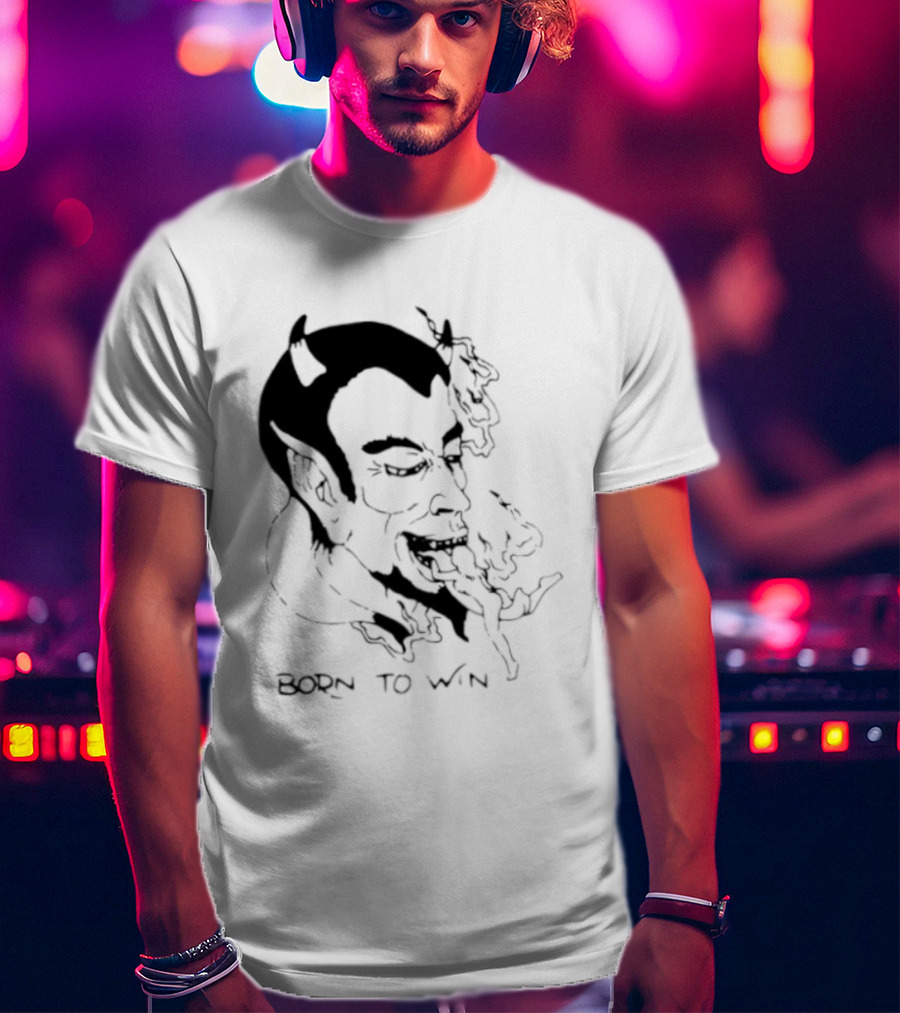 Devil Eating Person Born To Win T-Shirt