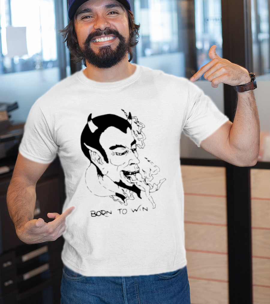 Devil Eating Person Born To Win T-Shirt