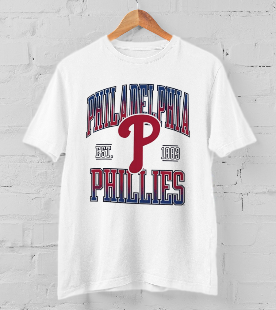 Philadelphia Phillies Est 1883 MLB Baseball P Icon Classic Team T-Shirt
