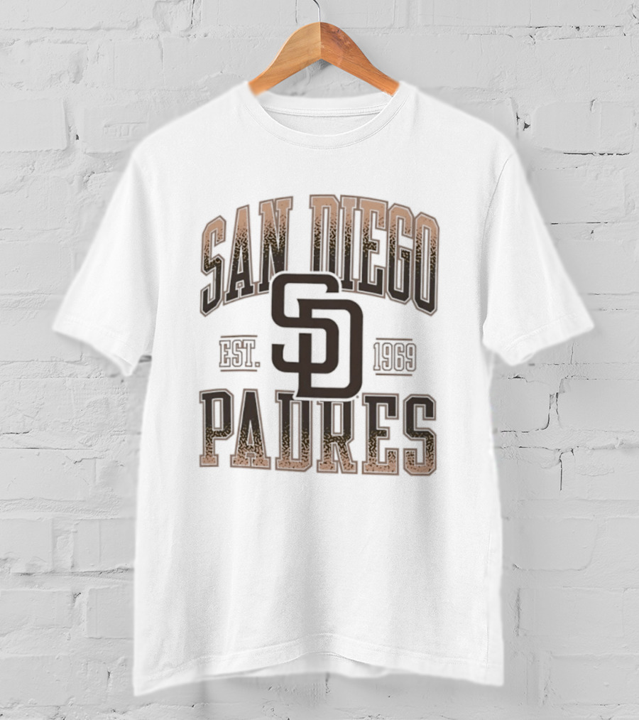 San Diego Padres Est 1969 MLB SD Logo Baseball T-Shirt