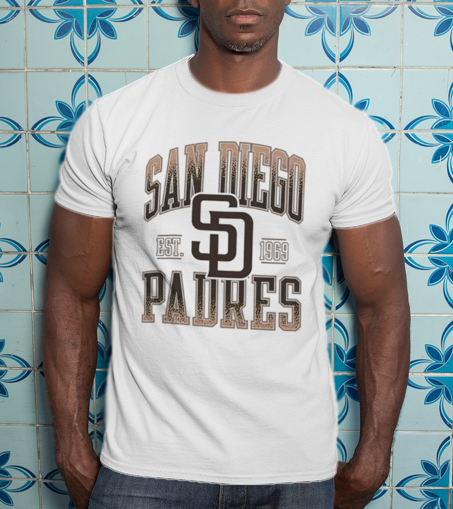 San Diego Padres Est 1969 MLB SD Logo Baseball T-Shirt