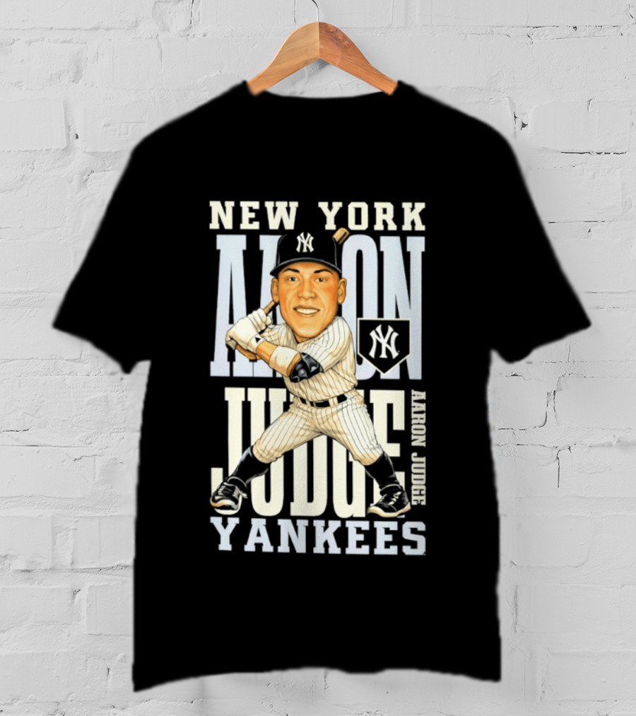 New York Yankees Aaron Judge Baseball Caricature Yankees T-Shirt