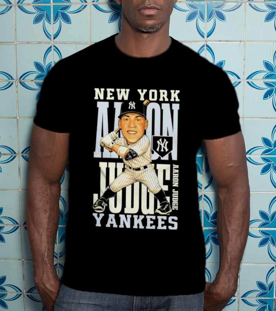 New York Yankees Aaron Judge Baseball Caricature Yankees T-Shirt