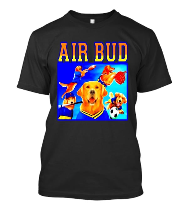 Air Bud Golden Retriever Basketball Football Soccer Sports Collage T-Shirt