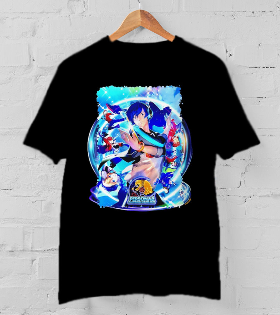 Persona 3 Dancing In Moonlight ATLUS Colorful Character Collage T-Shirt