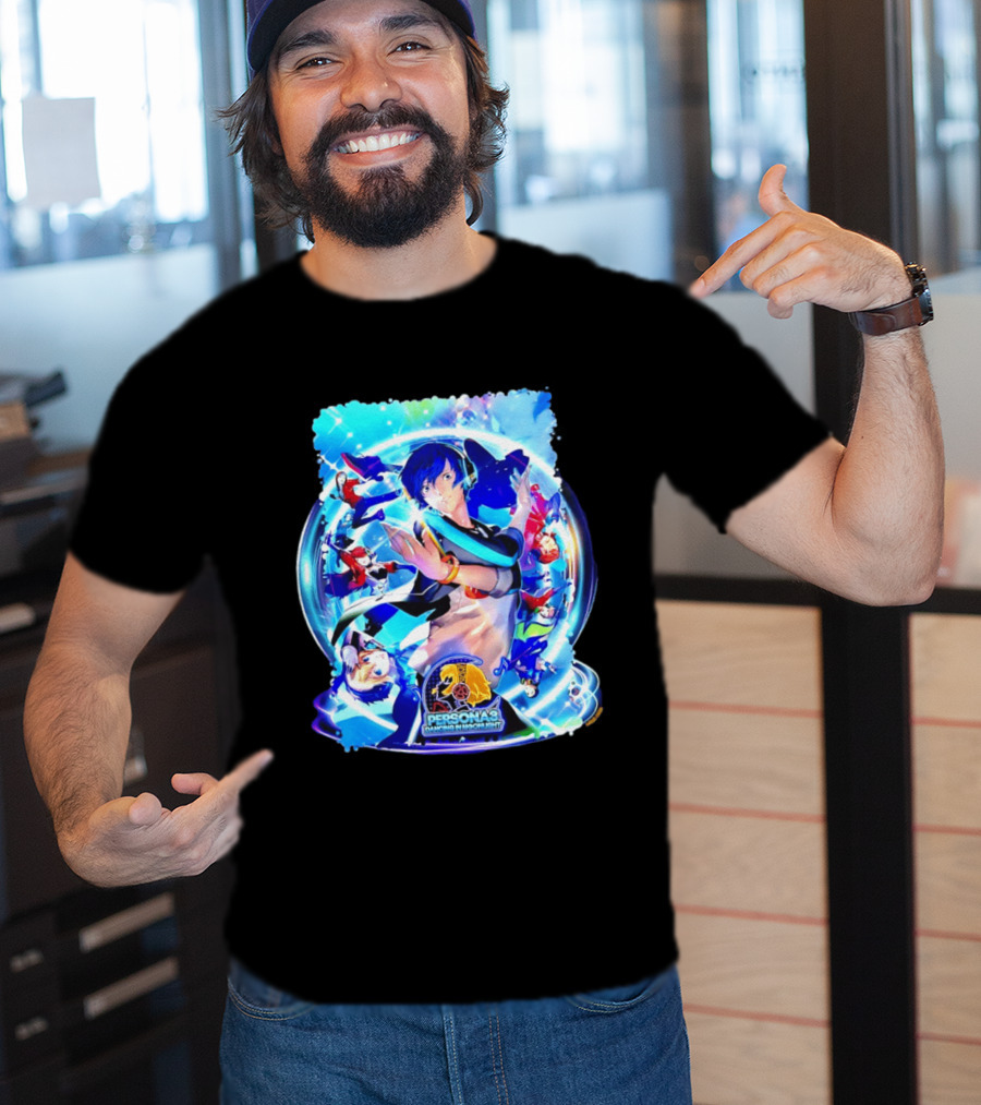 Persona 3 Dancing In Moonlight ATLUS Colorful Character Collage T-Shirt