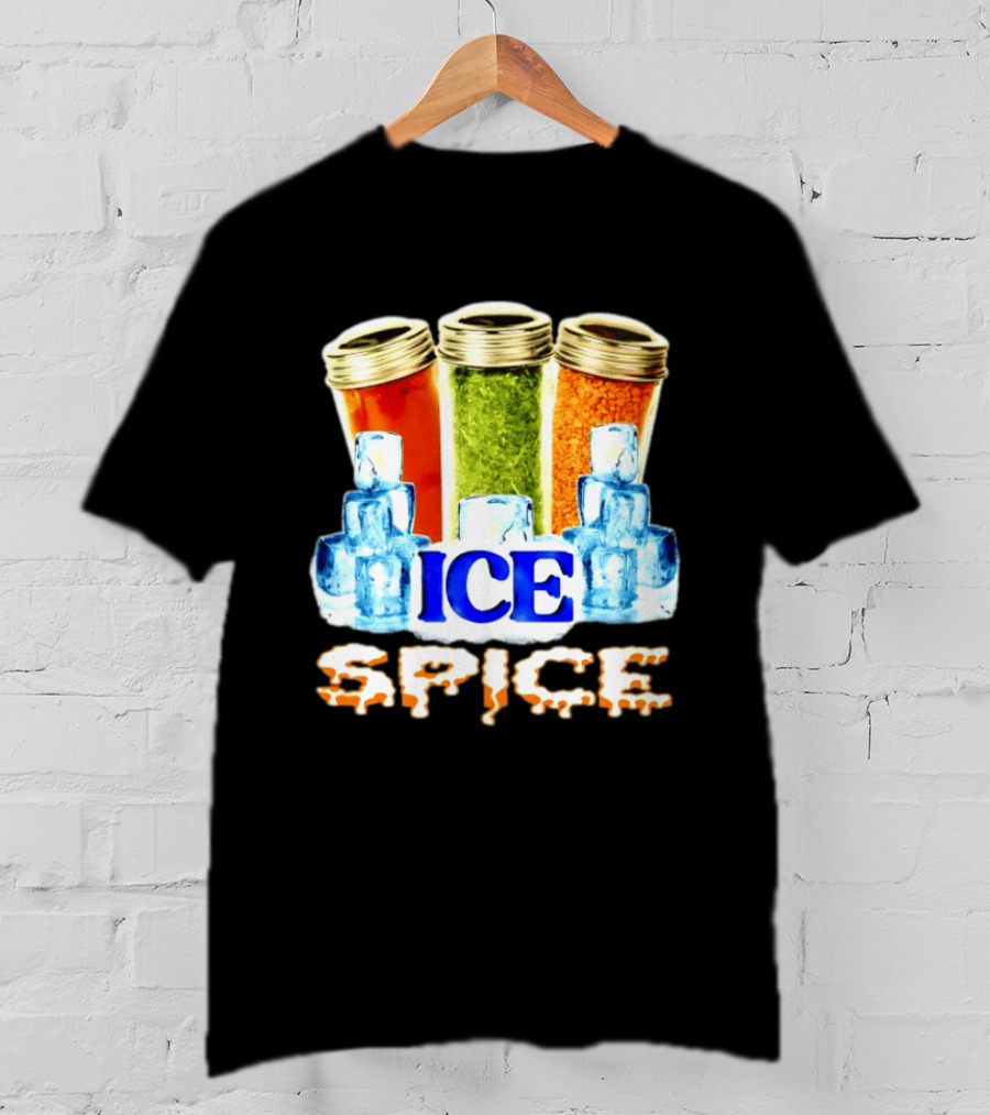 Ice Spice Iced Out Hip Hop Rap Music Funny Wordplay T-Shirt
