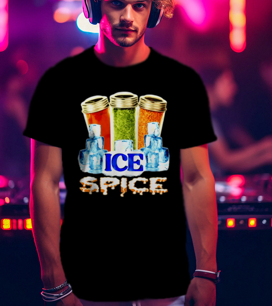 Ice Spice Iced Out Hip Hop Rap Music Funny Wordplay T-Shirt