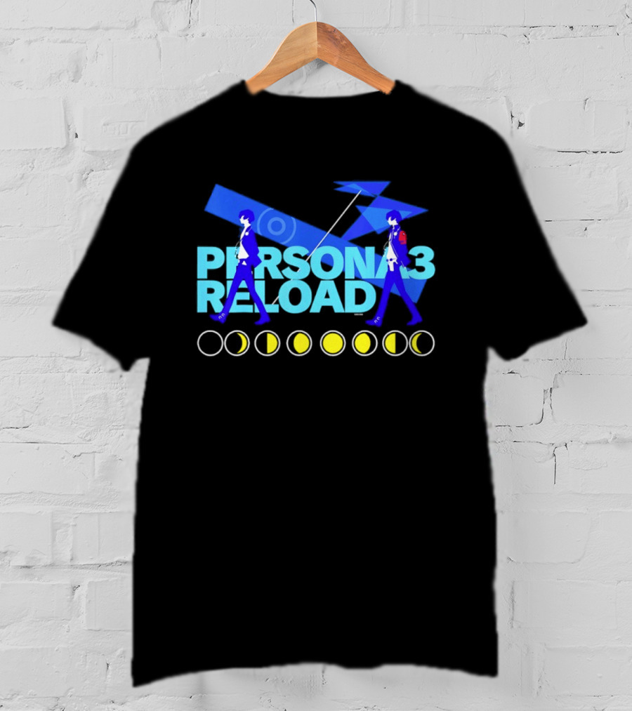 ATLUS Persona 3 Reload Classic Characters Moon Phases T-Shirt