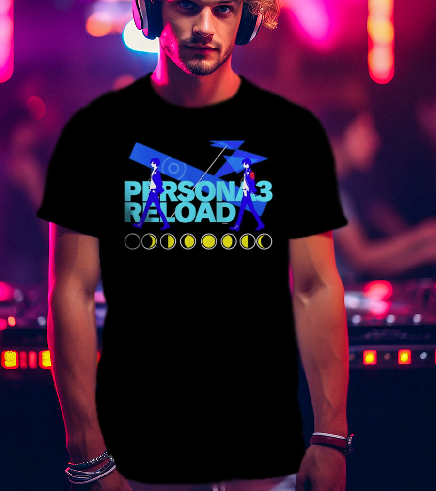 ATLUS Persona 3 Reload Classic Characters Moon Phases T-Shirt