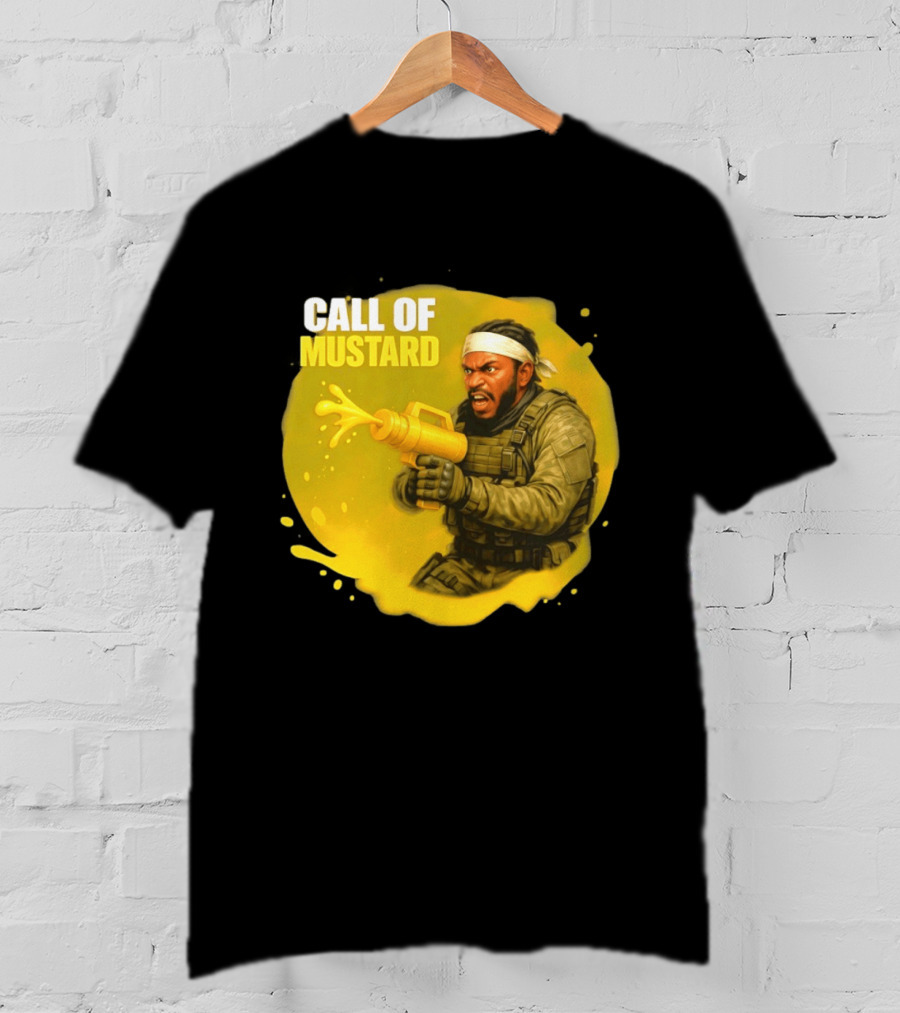 Call Of Mustard Diddy Funny Parody Combat Splash T-Shirt