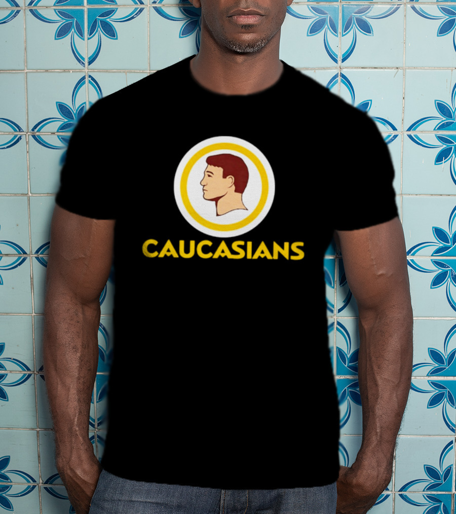 Caucasians Satire Sports Humor Caucasian Face T-Shirt