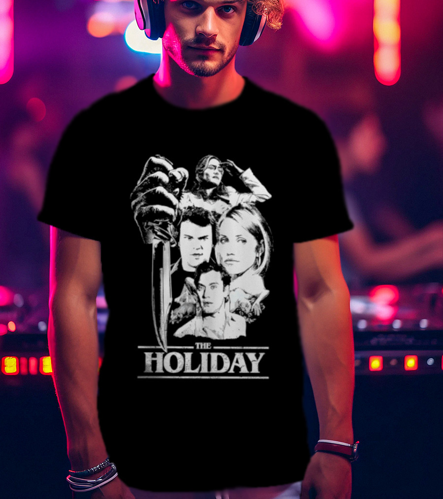 Kate Winslet Jack Black Cameron Diaz Jude Law The Holiday Horror Slasher Mashup T-Shirt