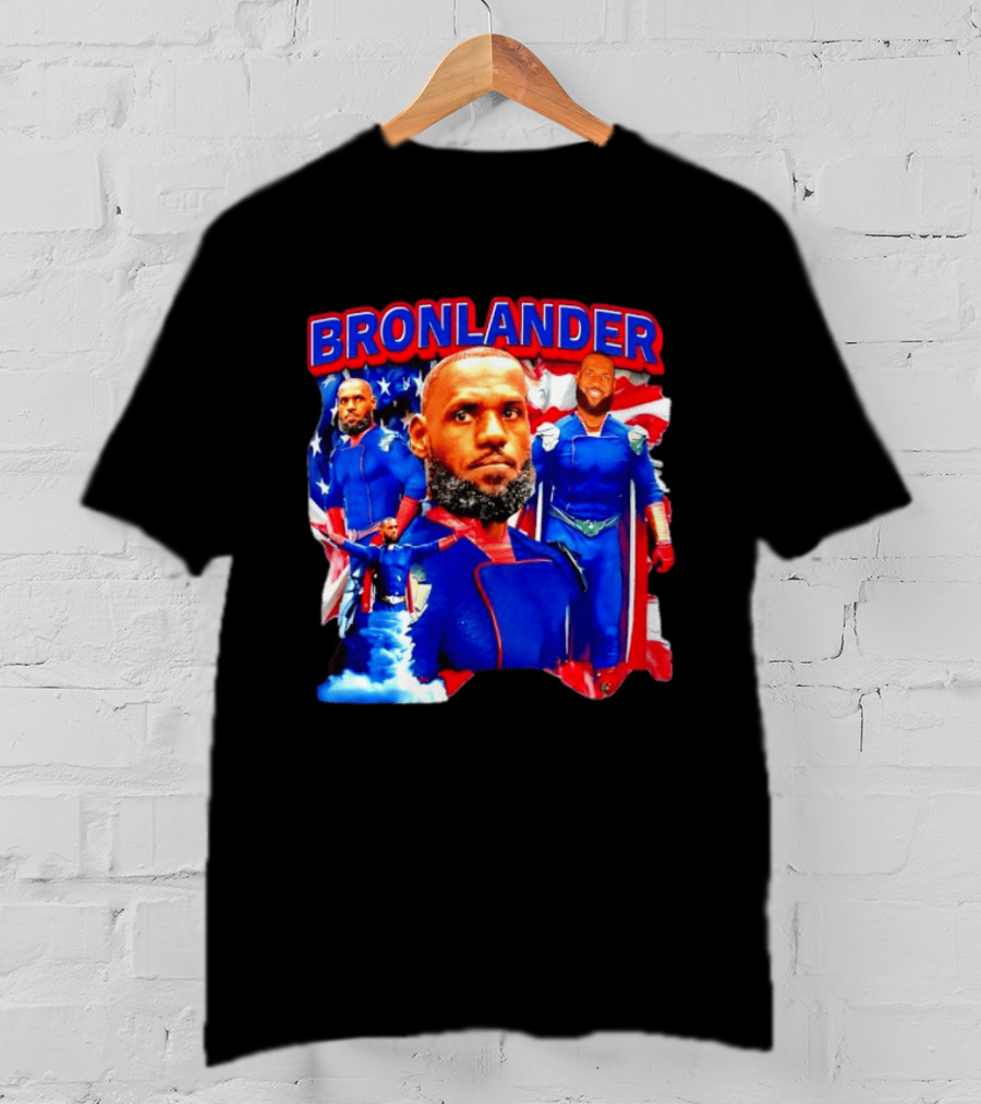 LeBron James Bronlander Basketball Superhero Fusion T-Shirt