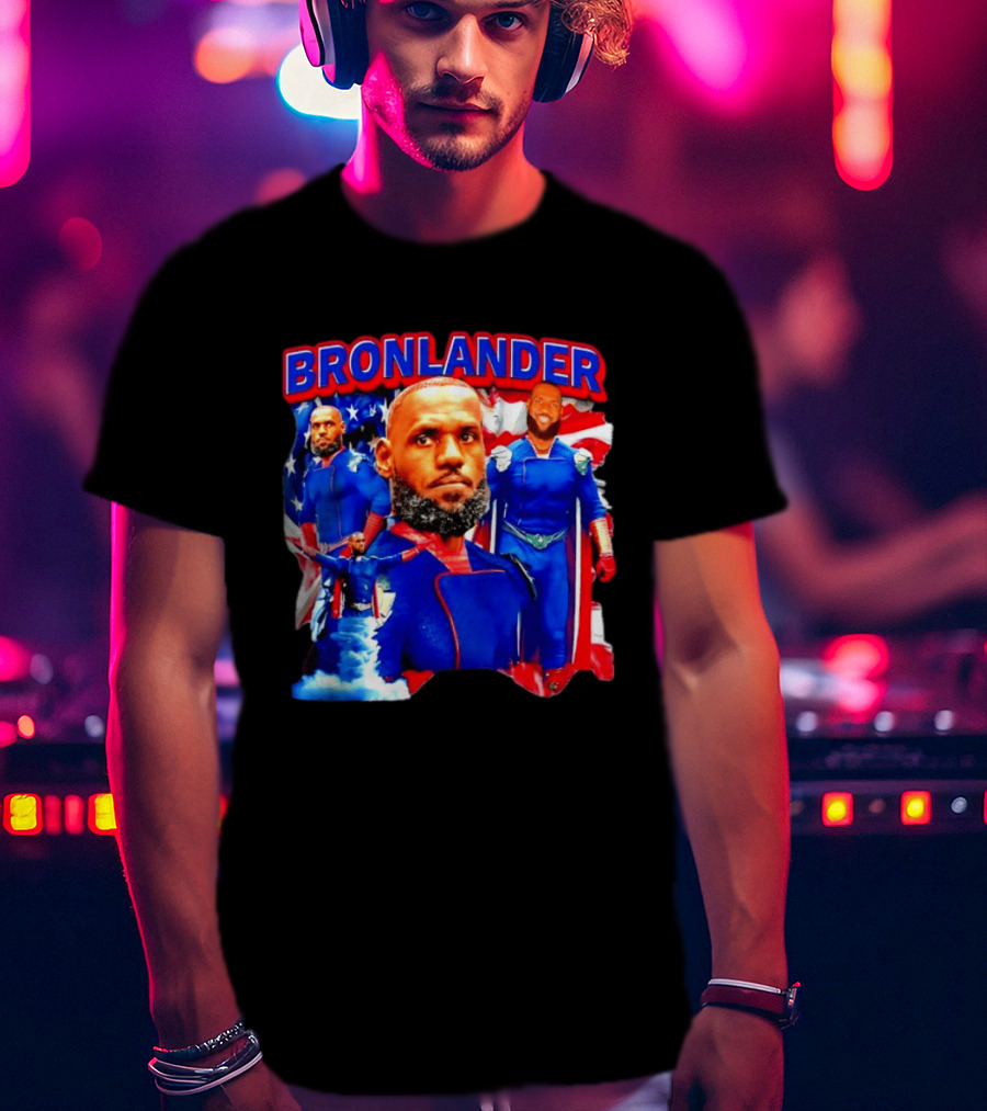 LeBron James Bronlander Basketball Superhero Fusion T-Shirt