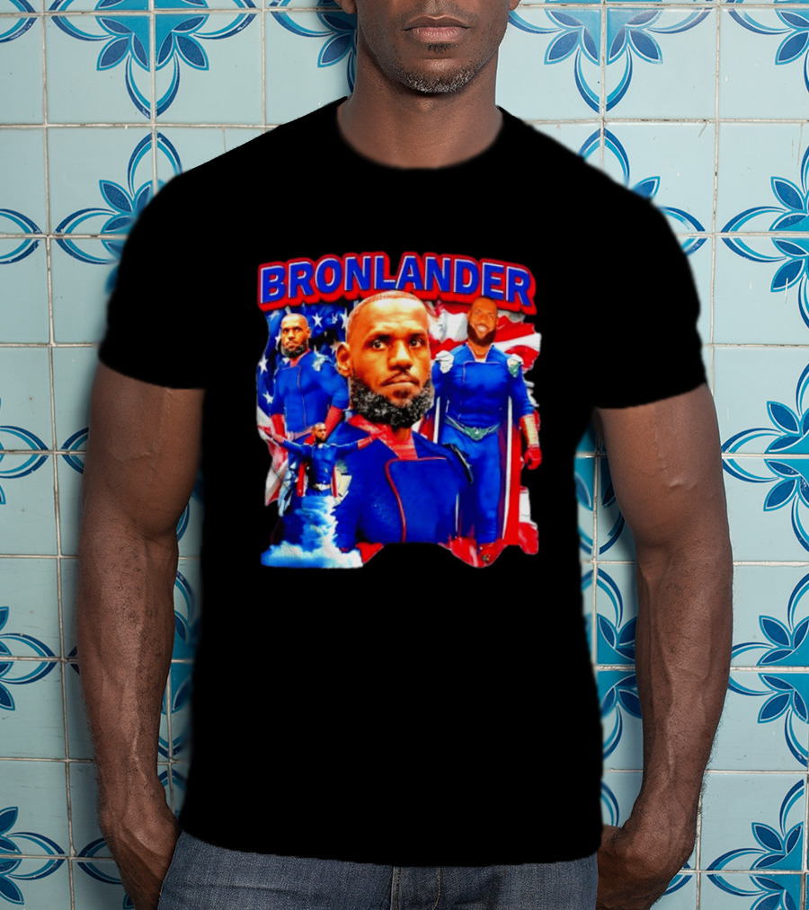 LeBron James Bronlander Basketball Superhero Fusion T-Shirt