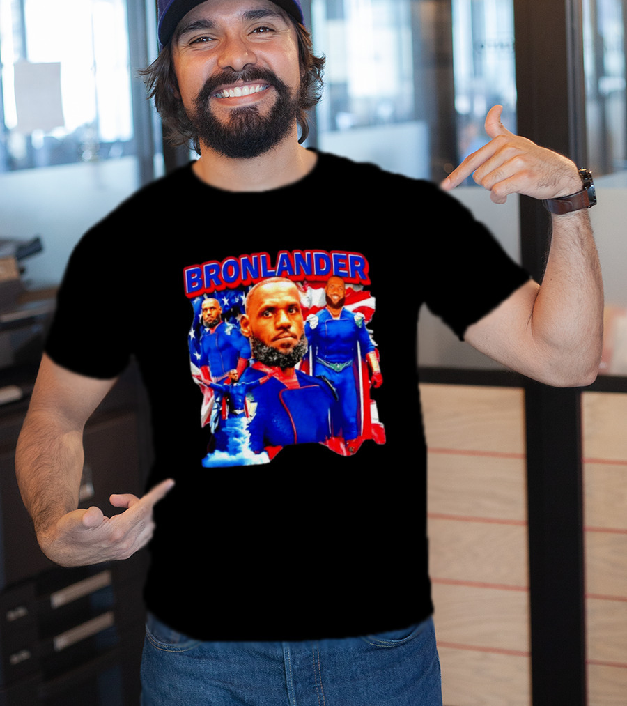 LeBron James Bronlander Basketball Superhero Fusion T-Shirt