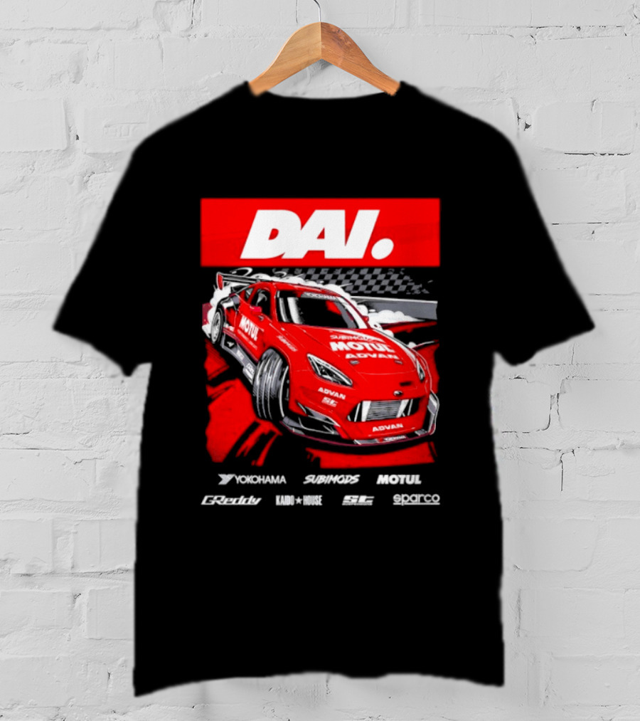 Dai Yoshihara Motul Advan Subimods Greddy Kaido House Sparco Yokohama Racing Car T-Shirt