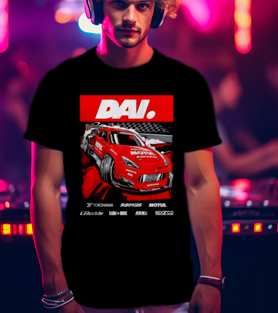 Dai Yoshihara Motul Advan Subimods Greddy Kaido House Sparco Yokohama Racing Car T-Shirt